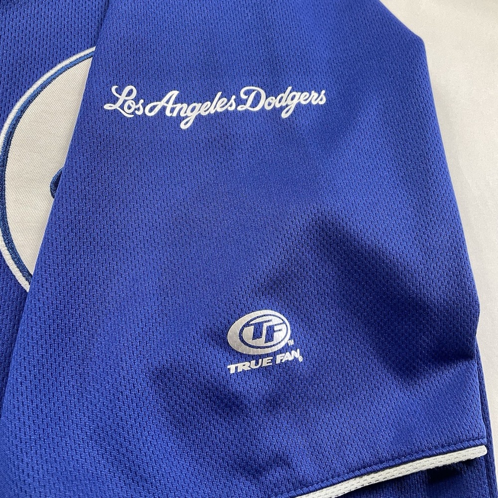 Los Angeles Dodgers Size M Blue Buttondown Logo MLB Dynasty Series Jersey 60 - Picture 6 of 9